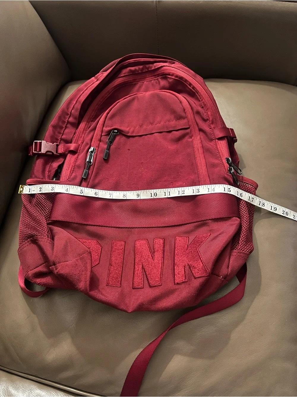 Victoria's Secret PINK Collegiate Backpack Travel Laptop Book Bag Rare - Picture 15 of 17
